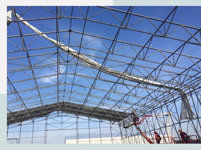 Шатровые ангары от 610 руб. в Серпухове и Московской области