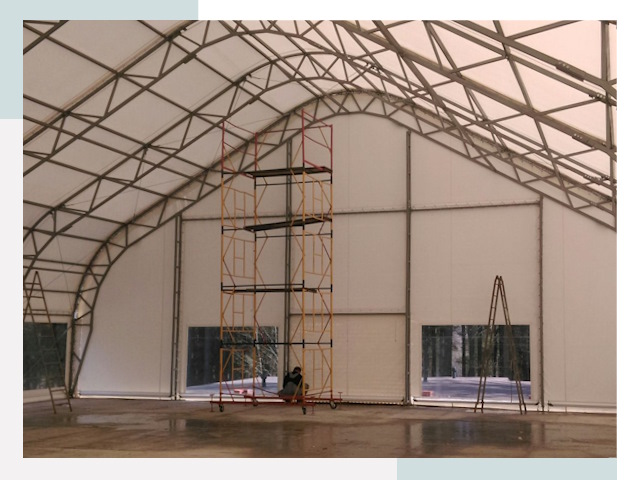 Шатровые ангары в Серпухове