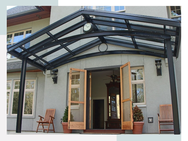 Козырьки металлические в Серпухове