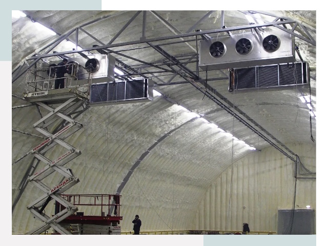 Оснащение ангаров в Серпухове