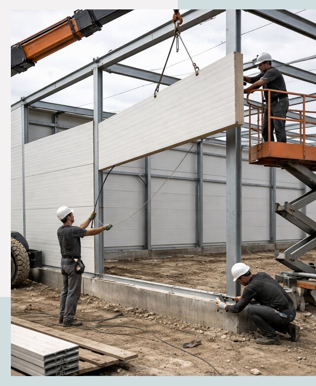 Строительство складов из сэндвич панелей в Серпухове под ключ