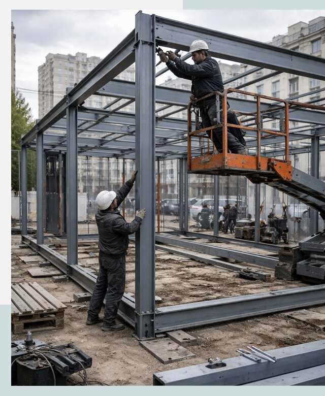 Строительство и монтаж торговых павильонов под ключ в Серпухове